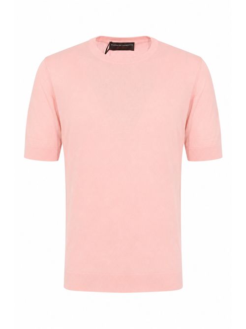 T-shirt in maglia di cotone Rosa Baby FILIPPO DE LAURENTIIS | TS0MC CR14R320